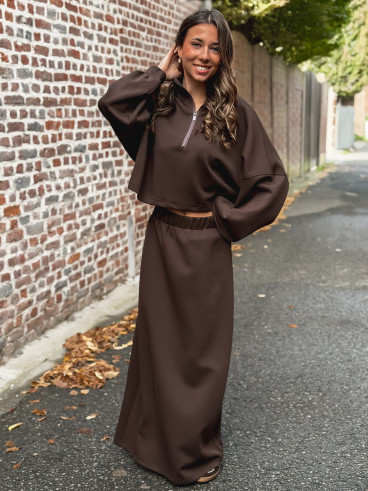 Pull Eléanore - Chocolat