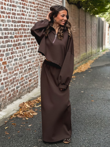 Pull Eléanore - Chocolat