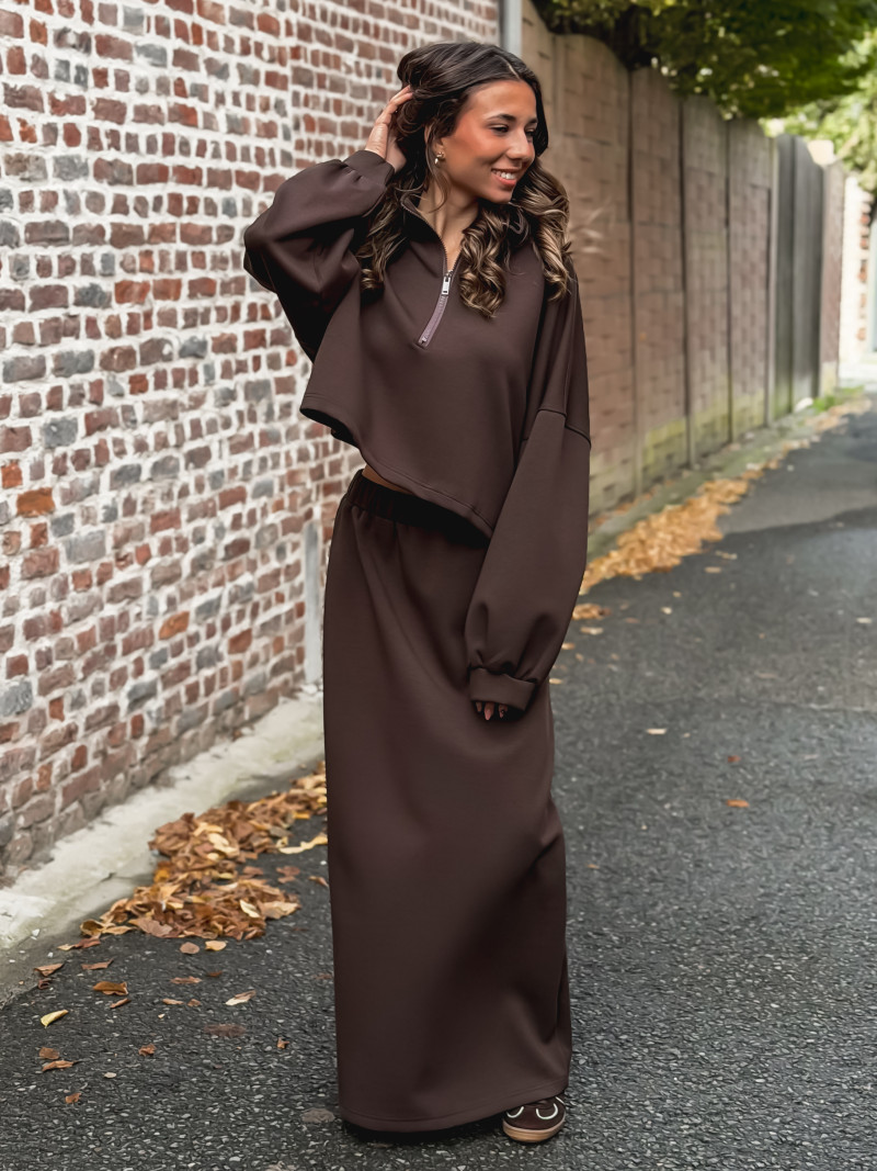 Pull Eléanore - Chocolat