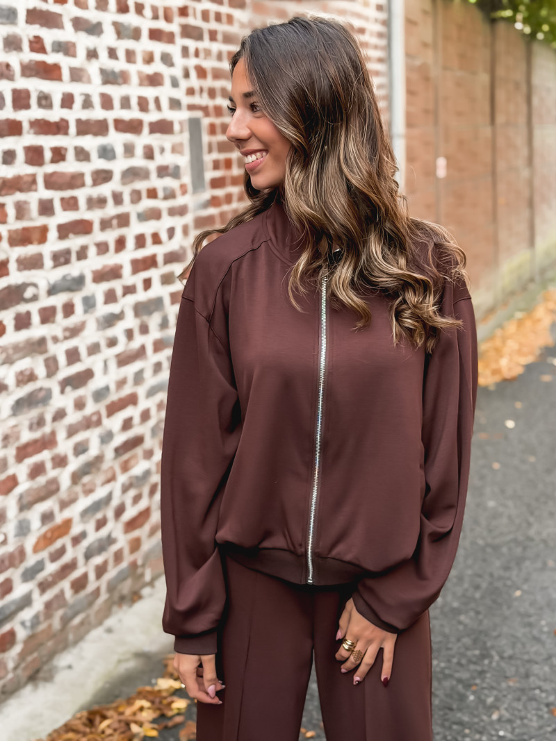 Gilet Aude - Chocolat
