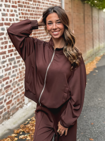 Gilet Aude - Chocolat