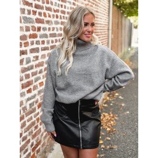 Pull col roulé Nolys - Gris