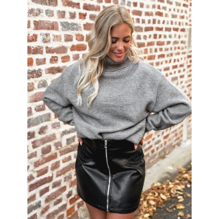 Pull col roulé Nolys - Gris