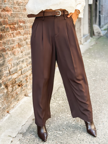 Pantalon Milane - Chocolat