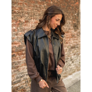 Veste en simili roxy - Noir