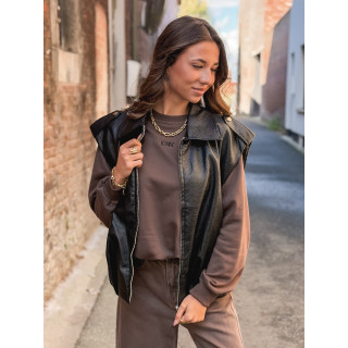 Veste en simili roxy - Noir
