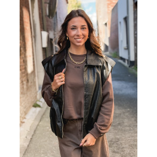 Veste en simili roxy - Noir