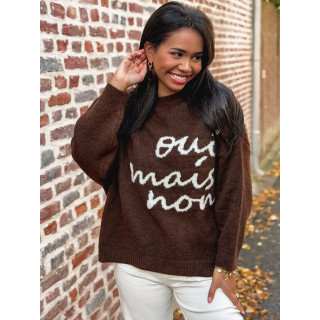 Pull "oui mais non" -  moka