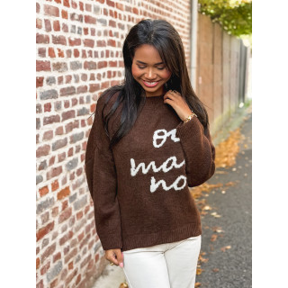 Pull "oui mais non" -  moka