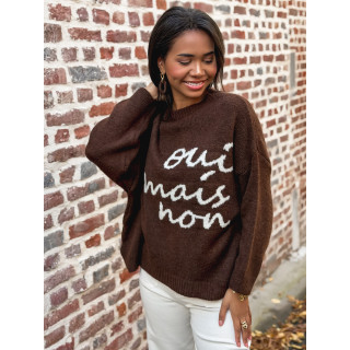Pull "oui mais non" -  moka