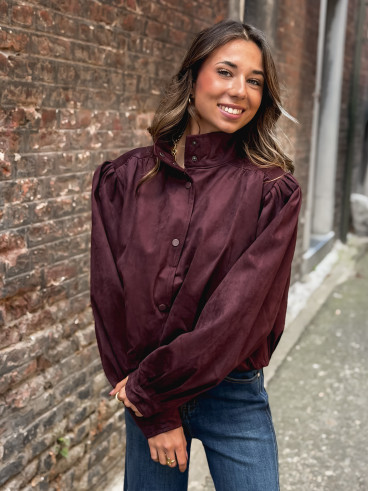 Veste en suédine Sorrel - Bordeaux