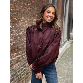 Veste en suédine Sorrel - Bordeaux