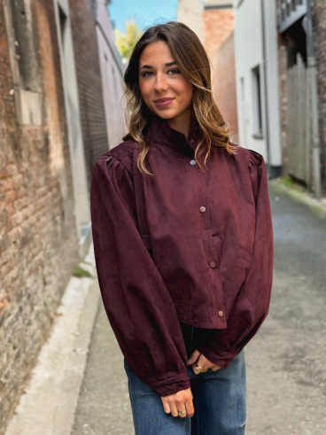 Veste en suédine Sorrel - Bordeaux
