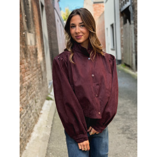 Veste en suédine Sorrel - Bordeaux
