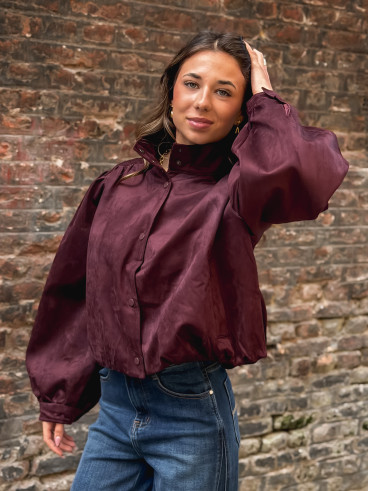 Veste en suédine Sorrel - Bordeaux