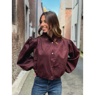 Veste en suédine Sorrel - Bordeaux
