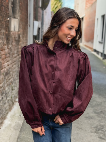 Veste en suédine Sorrel - Bordeaux