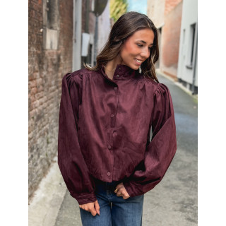 Veste en suédine Sorrel - Bordeaux