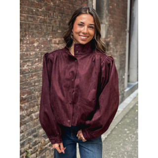 Veste en suédine Sorrel - Bordeaux