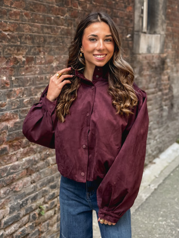Veste en suédine Sorrel - Bordeaux