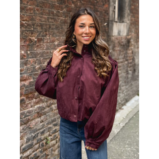 Veste en suédine Sorrel - Bordeaux