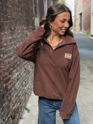 Pull Angelique -  chocolat