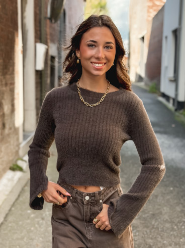 Pull Nyssara - Chocolat