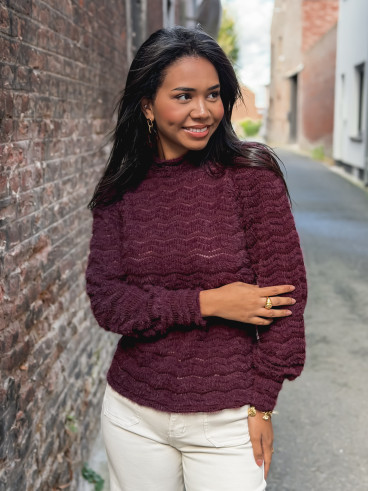 Pull Armela - Aubergine