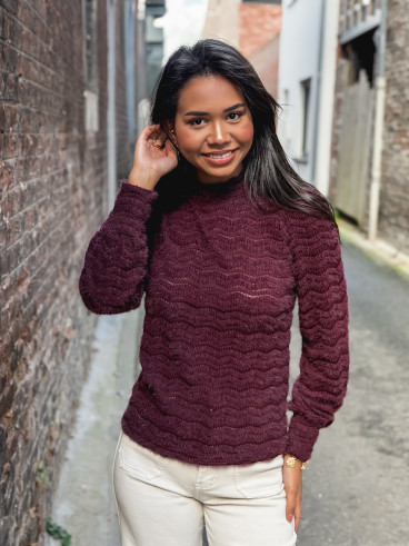 Pull Armela - Aubergine
