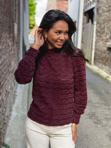 Pull Armela - Aubergine