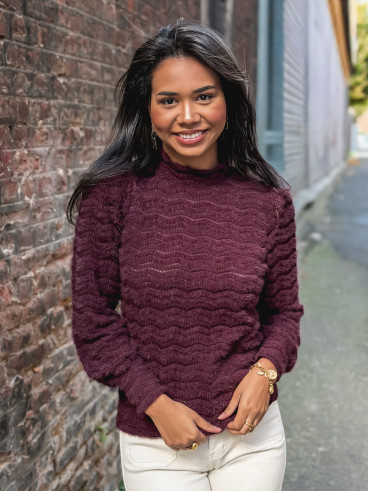 Pull Armela - Aubergine