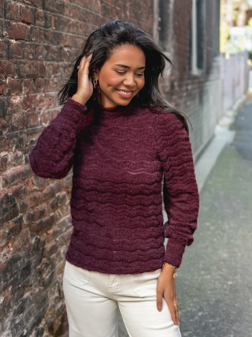 Pull Armela - Aubergine