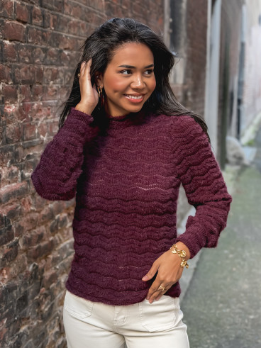 Pull Armela - Aubergine
