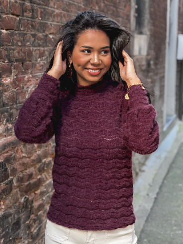 Pull Armela - Aubergine