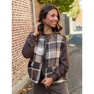 Gilet sans manches Orane - Chocolat