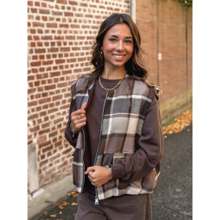 Gilet sans manches Orane - Chocolat
