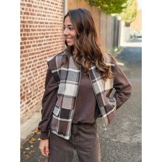 Gilet sans manches Orane - Chocolat
