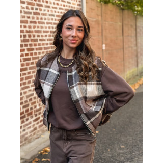 Gilet sans manches Orane - Chocolat