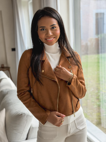 Veste en suédine Irina - Camel Veste en suédine Irina - Camel