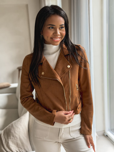 Veste en suédine Irina - Camel Veste en suédine Irina - Camel