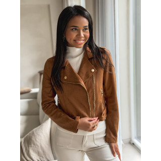 Veste en suédine Irina - Camel