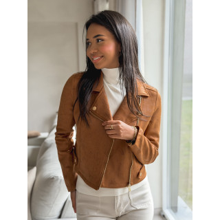 Veste en suédine Irina - Camel