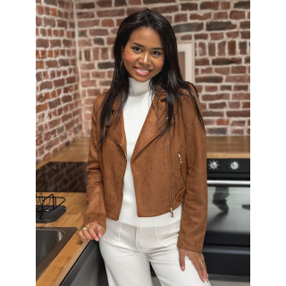 Veste en suédine Irina - Camel
