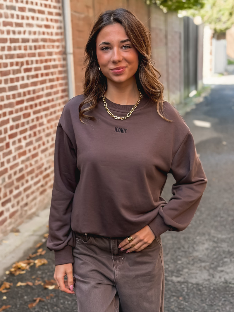Pull Ludivine - chocolat Pull Ludivine - chocolat