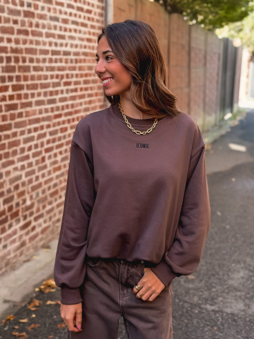 Pull Ludivine - chocolat Pull Ludivine - chocolat