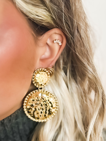 Boucles d'oreilles Cristel - Doré Boucles d'oreilles Cristel - Doré