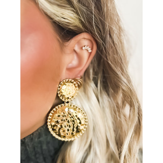 Boucles d'oreilles Cristel - Doré