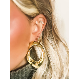 Boucles d'oreilles Ribbon - Doré