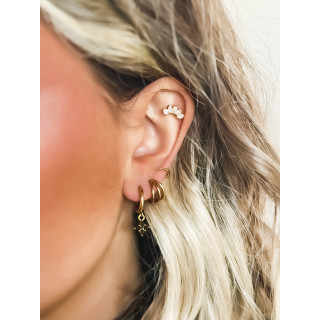 Boucles d'oreilles Braga - Noir