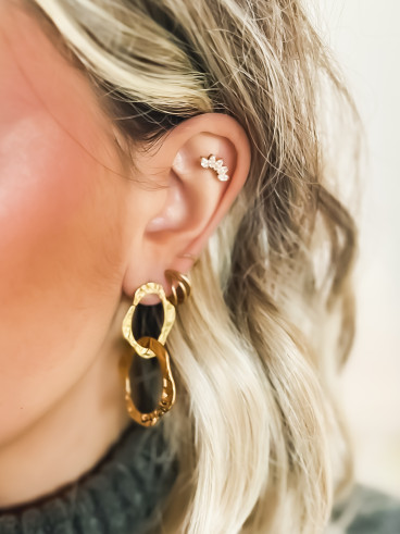 Boucles d'oreilles Teba - Doré
